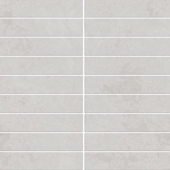 The Tile Life Foundry Concrete 4" x 4" Ceniza Matte Porcelain Mosaic Tile Sample, 1 Piece