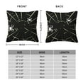 thumbnail image 2 of Fuzoiu Spiders On The Web Print Square Pillow Cover,Hidden Zipper Design,Luxury Square Pillow Case, Throw Pillow,Couch Cushion-16"x16", 2 of 7