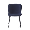 thumbnail image 3 of Porthos Home Lance Fabric Upholstered Dining Chairs Set of 2, Ergonomic and Armless Shell Seat Design with Sturdy and Corrosion-resistant Powder Coated Steel Legs, For Dining Rooms of All Sizes, 3 of 6