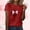 Red, variant on EchfiProm T shirts for Women Valentine Day Graphic Tee Valentine Summer Bow Print Ladies Shirts Cute
