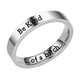 thumbnail image 3 of Anillo BeKind de acero de titanio para mujer, joyería europea y americana, joyería para parejas, nicho para hombre, Navidad, 3 of 6