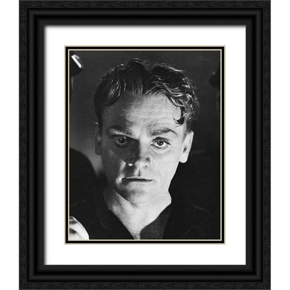 Vintage Hollywood Archive 12x14 Black Ornate Wood Framed with Double Matting Museum Art Print Titled - James Cagney, Angels Final Walk, 1938