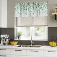 thumbnail image 5 of Sage Green Eucalyptus Leaf Valances for Windows, Decorative Rod Pocket Window Valance Curtains, Spring Leaves Botanical Short Curtain Drapes for Kitchen/Bathroom/Living Room, 2 Panels, 42" W x 18" L, 5 of 8