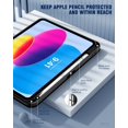 thumbnail image 6 of TiMOVO Case for iPad 11 Inch A16 2025 (11th Generation)/iPad 10th Generation 2022 10.9 Inch with Pencil Holder, Slim Protective Cover with Clear Back Shell, Auto Wake/Sleep,Black, 6 of 9