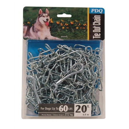 UPC: 0083929006469 | PDQ Silver Steel Dog Tie Out Chain Large