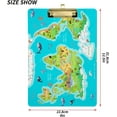 thumbnail image 2 of FMSHPON Cute World Map Drawings Clipboard Hardboard Wood Nursing Clip Board and Pull for Standard A4 Letter 13x9 inches, 2 of 7