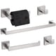 thumbnail image 1 of Turs Juego De Accesorios De Baño De 5 Piezas, Juego De Barra Para Toallas De Níquel Cepillado, Juegos De Soportes Para Toallas De Baño, Soporte Para Toallas De Mano, 2 Ganchos Para Toallas, Acero Inox, 1 of 5