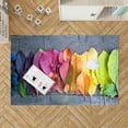 thumbnail image 3 of Living Room Rugs, Colorful Leaf Rug, Autumn Colorful Leaves Rugs, Colorful Rug, Salon Rugs, View Rugs, Salon Rugs Custom Rugs, Kitchen Rug, 2.6'x9.2' - 80x280 cm, 3 of 9
