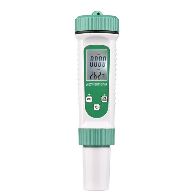 Amdohai Digital Water Quality Tester 6 in 1 Multifunction Water Quantity Monitor PH/ EC/ TDS/ SALT/
