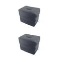 thumbnail image 4 of tamizeot Inflatable Foot Rest 3 Layers Foot Stool Foot Rest Pillow for Travelling Deep Gray 40 x 30 x 43cm 2Set, 4 of 6