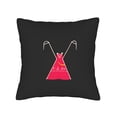 thumbnail image 4 of Set of 2 Throw Pillow Covers 18x18in - Black with Red Dress Design & White Handles Perfect for Couch Bed or Car Decor, 4 of 8