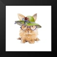 thumbnail image 2 of Loreth, Lanie 15x15 Black Modern Framed Museum Art Print Titled - Trendy Meadow Buddy III (Purple Round Glasses), 2 of 5