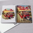 thumbnail image 4 of Be My Valentine's Golden Retriever Truck Full of Love Flower Balloon Spiral Bound Journal Goldens Dog Lover Gifts Idea 5x7in Spiral Notebook - 02029, 4 of 5