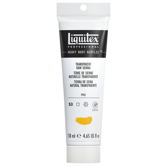 Liquitex Professional Heavy Body Acrylic Color, 4.65 oz., Transparent Raw Sienna