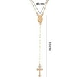 thumbnail image 7 of AYYUFE Women Cross Virgin Mary Oval Lariat Y Necklace Religious, 7 of 7
