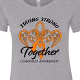 thumbnail image 4 of Inktastic Leukemia Awareness Staying Strong Together and Orange Ribbon Women's T-Shirt, 4 of 5