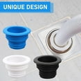 thumbnail image 3 of Wodtesl Blue Silicone Drain Pipe Seal for Washing Machine, Sink, Floor Drain - Universal Fit 1.37-1.77 inch Diameter - Waterproof, 3 of 8