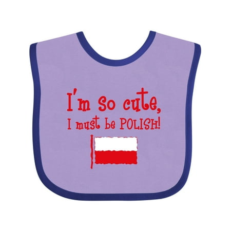 

Inktastic So Cute Polish Gift Baby Boy or Baby Girl Bib