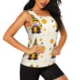 thumbnail image 2 of Bixox Women's Beekeeper Gnome Holding A Glass Printed Sleeveless Fitness Workout Running Quick-Dry Tank Top, 2 of 5