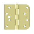 thumbnail image 2 of Deltana S44058TT2D-R/H 4" X 4" 5/8" Radius Corner Plain Bearing Mortise Hinge - Zinc, 2 of 2