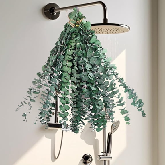 16 Stems Dried Eucalyptus for Shower Hanging 17'' Preserved Real Fresh Eucalyptus Leaves Shower Plant Vase Filler Home Decor and DIY Flower Arrangement