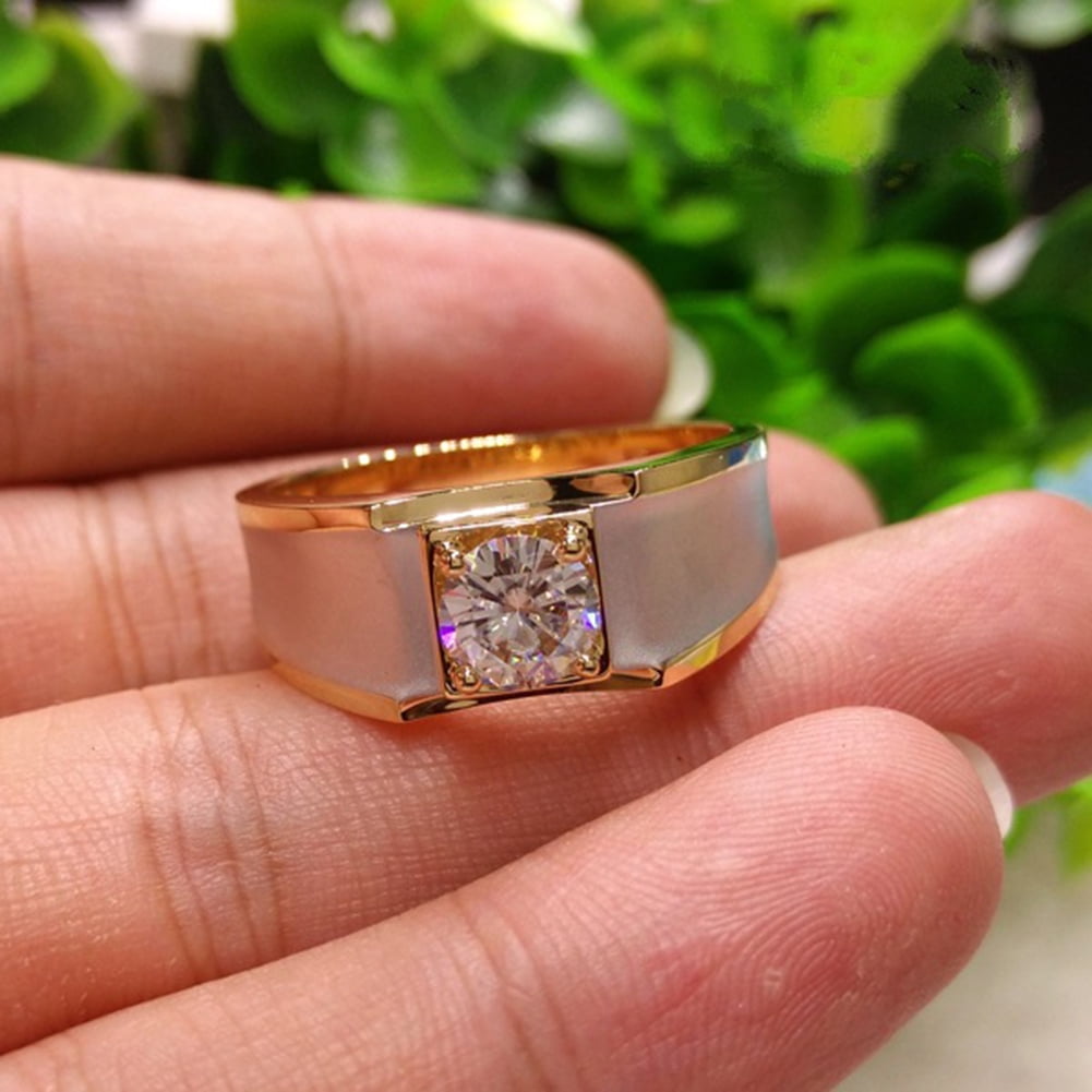 Buy GemsMart Genuine Masonite Diamond Ring for Men Boy Original Lab  Certified VVS1 Moissanite Ring for Women Girl 2 Carat मोइसानाइट डायमंड  राउंड स्टोन रिंग असली हीरा की अंगूठी Mojonight D Colour