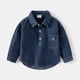 thumbnail image 2 of Gibobby Blusa Casual Para Niños Camisa sólida de manga larga para bebés y niñas, ropa de otoño e invierno para niños(Azul marino, 2-3 Años), 2 of 4