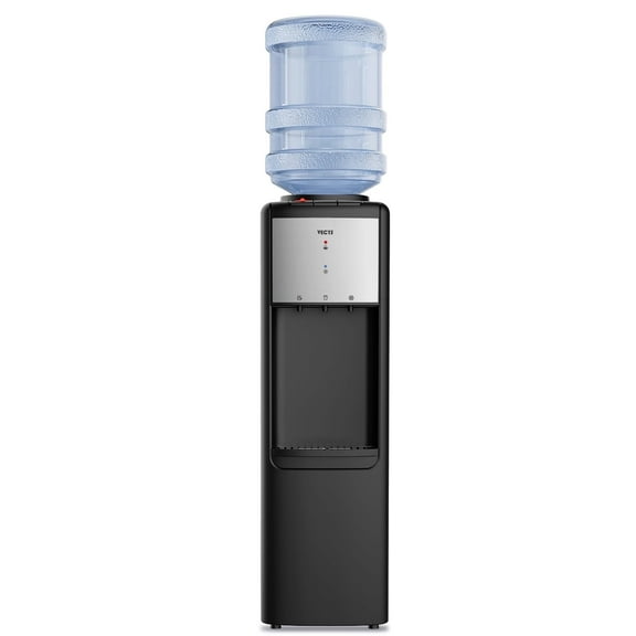 VECYS Hot & Cold Water Cooler, 3 5 Gallon, Child Safety Lock, Steel Tank