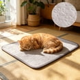 thumbnail image 5 of Pressure Activated Gel Self-Cooling Pet Mat Machine Washable Cloth Heat Absorb Dog Cat Bed Extra Big Floor Cushion For Large Breed Pets Hot Weather 59.1"× 39.4", 5 of 6
