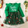 thumbnail image 4 of XIYNBAOK Baby Girl First Christmas Outfit Boys 5t Christmas 24 Month Girl Clothes New Year Outfit Toddler Girl Coming Home Outfit Girl New Years Baby, Green 18-24 Months, 4 of 9