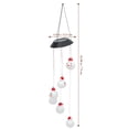 thumbnail image 2 of IDEANATEGRATE Colgante Solar Para Exterior Con Campana De Y Luces LED Multicolor Cambiantes, 2 of 8
