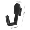 thumbnail image 2 of OFFIGAM 20Pack Pegboard Tool Organizer Hooks for Workspace Optimization Black Plastic Storage for Office Users, 2 of 8