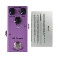 thumbnail image 2 of Effets de Guitare de Distortion Pédale US Dream Metal Distortion avec Commandes de Volume/dist/ton Véritable Bypass Bouton DC 9V Interface d'Entrée/sortie 6,35mm Guitare Électrique US Dream Metal, 2 of 7