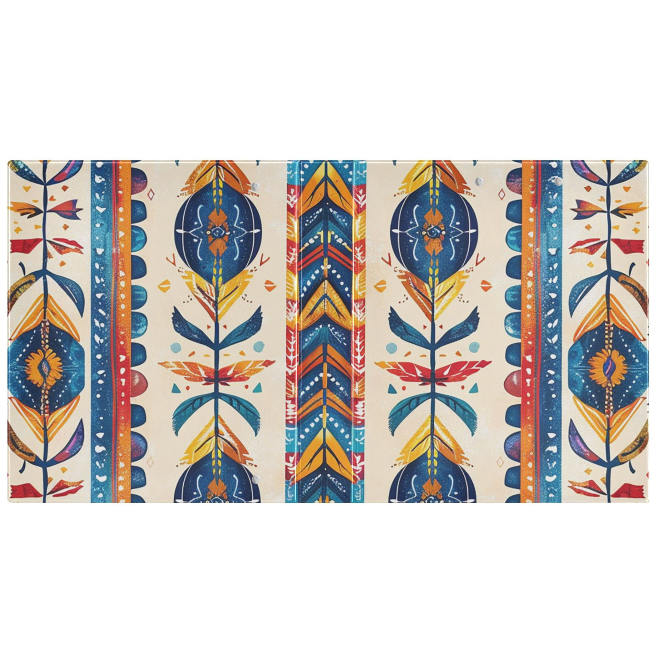 Retro Lines 3 Ring Binders 1.5 inch Hardcover File Folders with Interior Pockets A4 Size Organizer for School Office Hospital