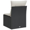 thumbnail image 5 of vidaXL Garden Sofa Black PE rattan Small UV-resistant materials, 5 of 6