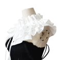 thumbnail image 6 of Ywmsfl Vintage Tie Lace Collar With Layered Ruffle Comfortable Cotton For Women Fashion Elegant Lapel, 6 of 10
