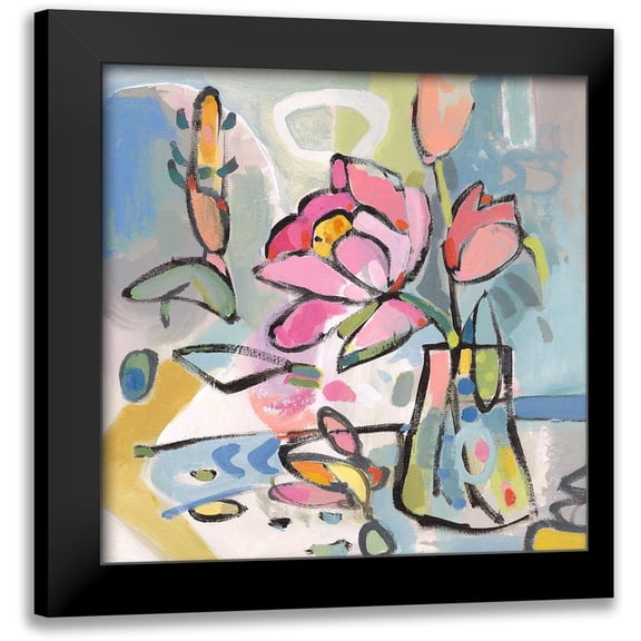 Athas, Vas 12x12 Black Modern Framed Museum Art Print Titled - Picked From The Garden II