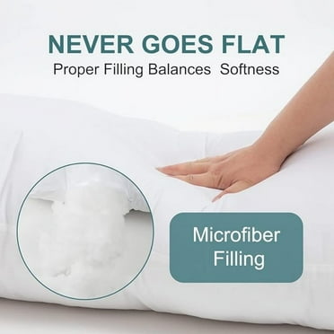 Large Body Pillow Insert- Breathable Full Body Pillow for Side Sleeper - Soft Long Bed Pillow for Adults - 20 x 54 inch