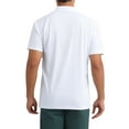 thumbnail image 3 of INSPIRE CHIC Men's Polo Shirts Short Sleeve Lightweight Regular Fit Casual Business Work Solid Golf Shirt S White, 3 of 6