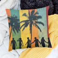 thumbnail image 2 of SHANXI Throw Pillow Cover,Summer Beach Pillow Covers, Flannel Pillow Covers Hawall board Ocean Holiday Cushion Case for Sofa 24x24in, 2 of 5