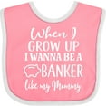 thumbnail image 3 of Inktastic Banker Like Mommy Future Job Boys or Girls Baby Bib, 3 of 4