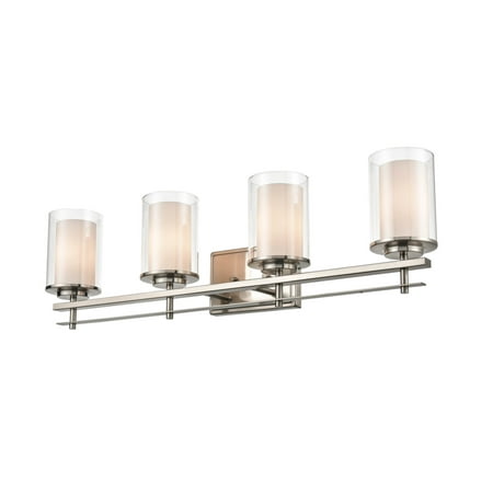 

Millennium Lighting 5504 Huderson 4 Light 31 Wide Bathroom Vanity Light - Nickel