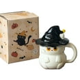 thumbnail image 1 of Taza De Cerámica Con Tapa Y Gato, Vaso Con Temática De Gatitos Para Bebidas Calientes., 1 of 5