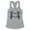 Heather Grey, variant on Skeleton Heart Hands Tank Top Fitted Racerback Women's Large Heather Grey