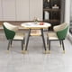 thumbnail image 2 of Oval Small Office Dinning Tables Kitchen Chairs Balcony Nordic Dinning Tables Coffee Set Modern Mesa Plegable Home Furniture My Lux Decor Round, 2 of 24