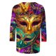 thumbnail image 5 of Tejiojio 3/4 Length Sleeve Women Tops Carnival Crew Neck Dressy Loose Fit Blouses Casual Summer T Shirts, 5 of 5