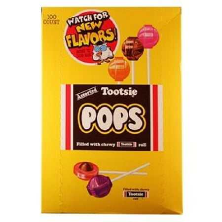 Product Of Tootsie Pops, Assorted Flavor, Count 100 - Sugar Candy / Grab Varieties &