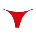 thumbnail image 2 of Versión de ropa interior de cintura baja con tanga fina de doble capa, ropa interior de algodón de bikini doble para mujer, 2 of 4