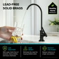 thumbnail image 4 of KRAUS Allyn Transitional Bridge Kitchen Faucet and Water Filter Faucet Combo in Matte Black, 4 of 10