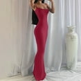 thumbnail image 3 of Karight Women Summer Spaghetti Strap Square Neck Sleeveless Tight Fitted Long Bodycon Maxi Dress Bodycon Sundress, 3 of 6